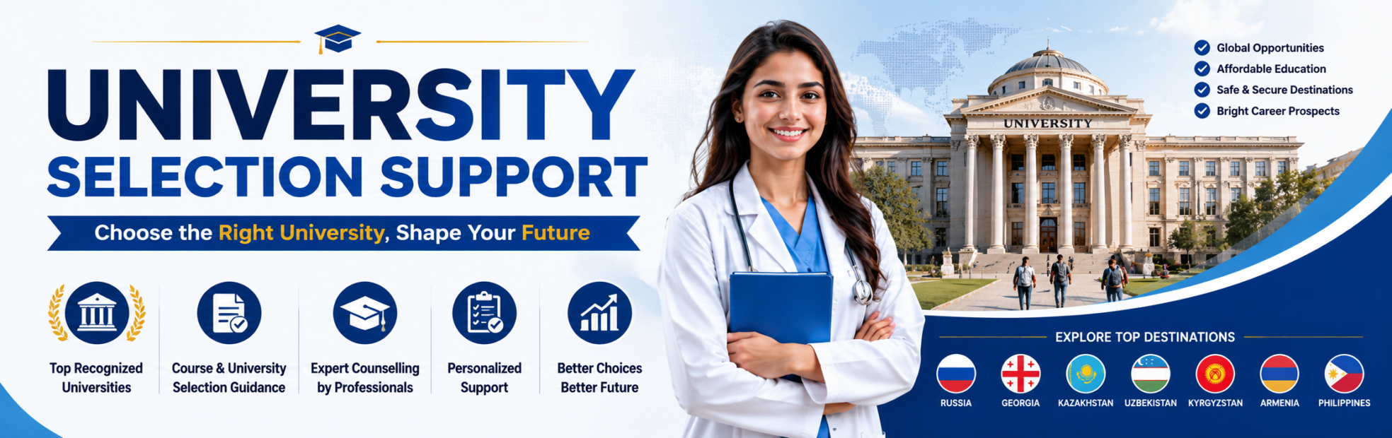 university selection support